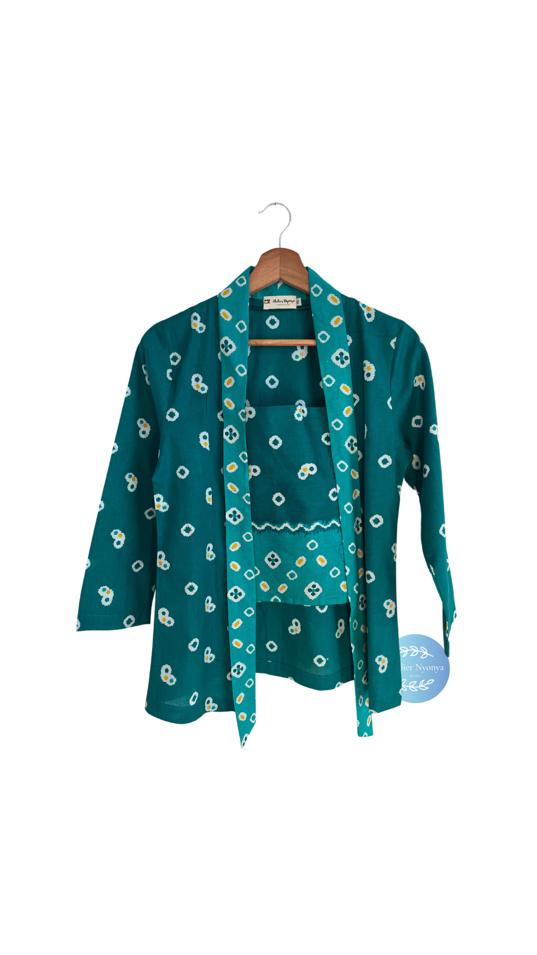 Kebaya Jumputan Tosca