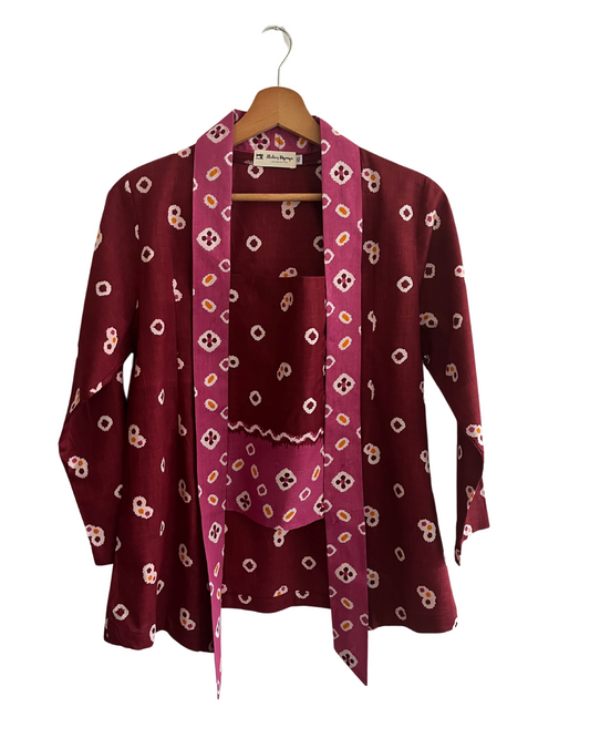 Maroon Jumputan
