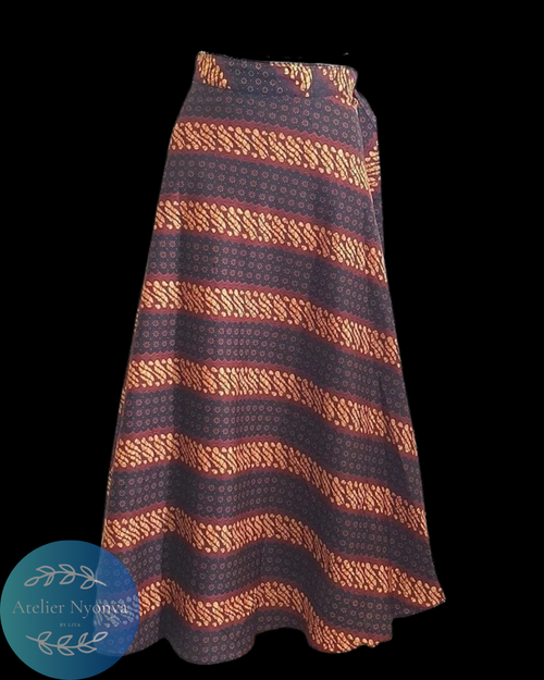 Batik Wrap Skirt made from handprinted batik with classic motif