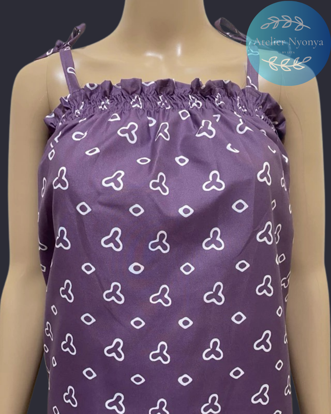 Tanktop Jumputan Purple