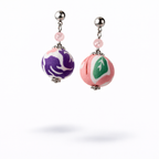 Batik Ball Earrings