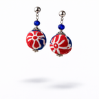 Batik Ball Earrings