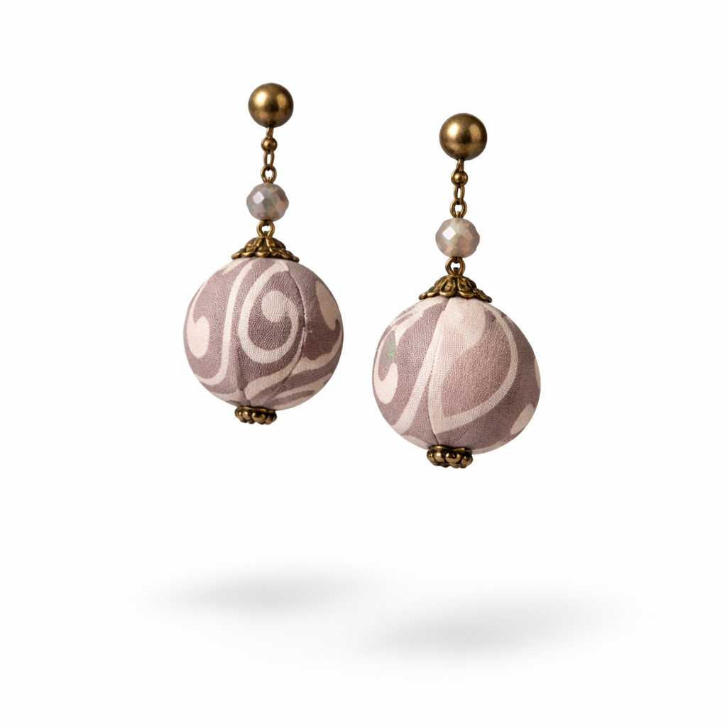 Batik Ball Earrings