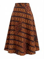 Patterned skirt on a white background
