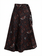 Floral patterned skirt on a white background