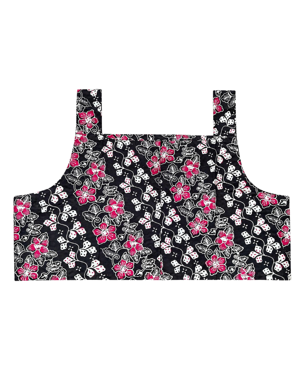 Floral patterned top on a white background