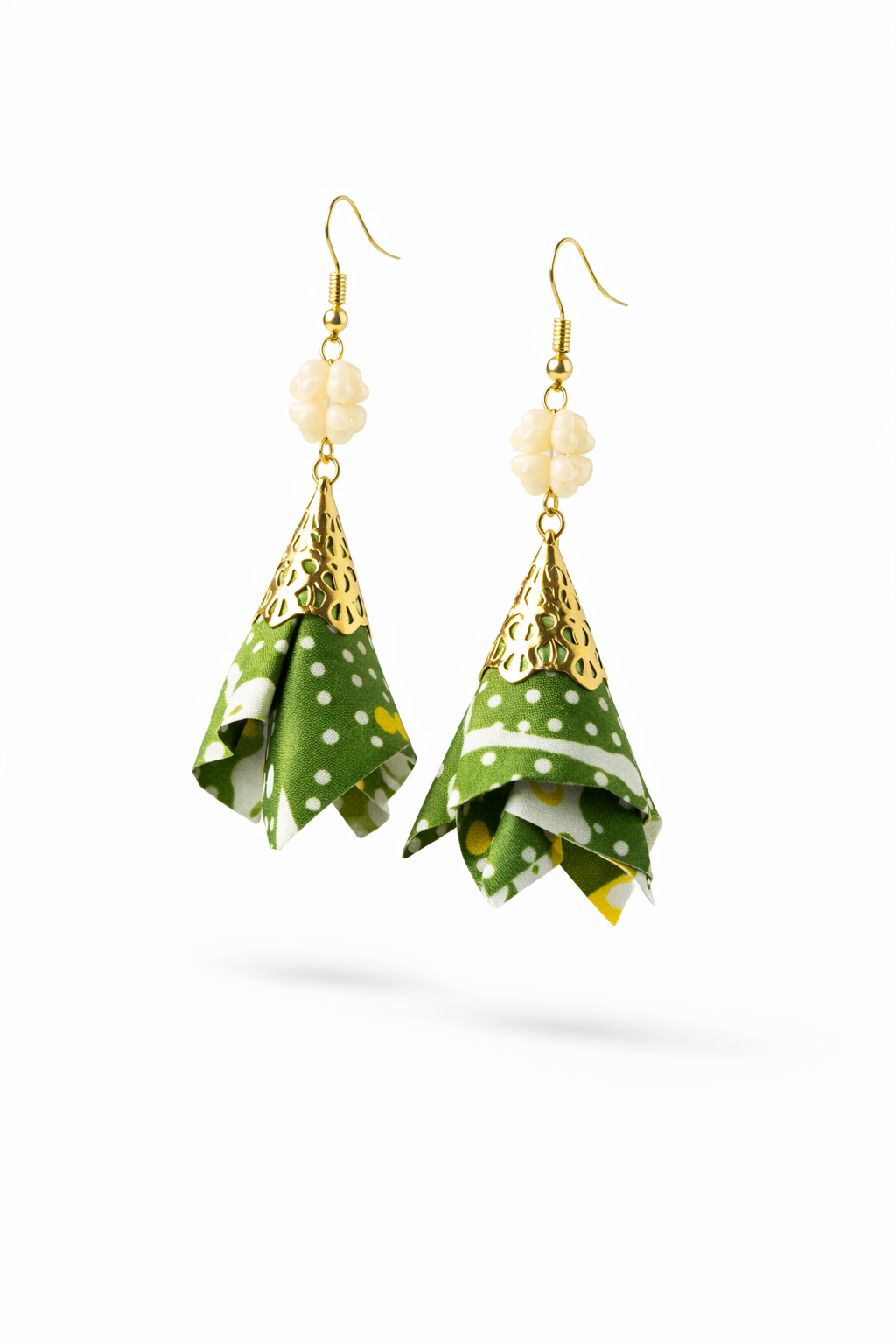 Batik Clover Earrings