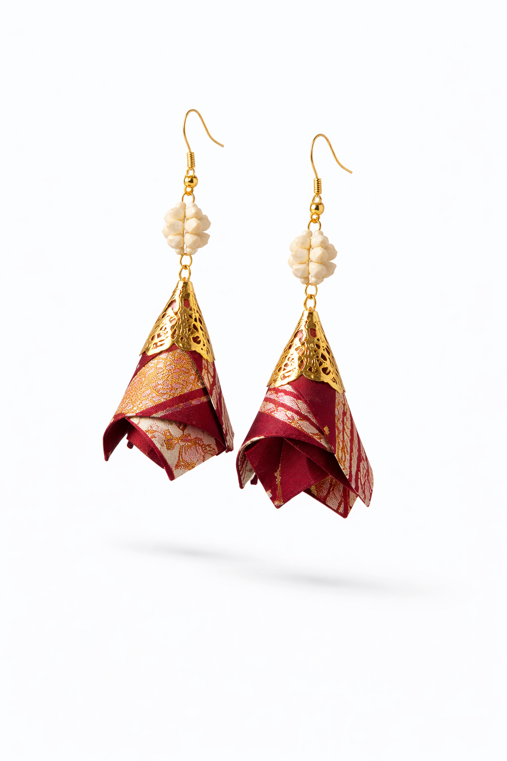 Batik Clover Earrings