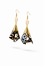 Batik Clover Earrings