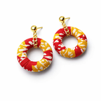 Batik Donut Earrings