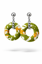 Batik Donut Earrings