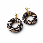 Batik Donut Earrings