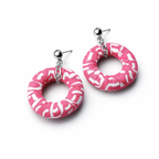 Batik Donut Earrings