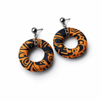 Batik Donut Earrings