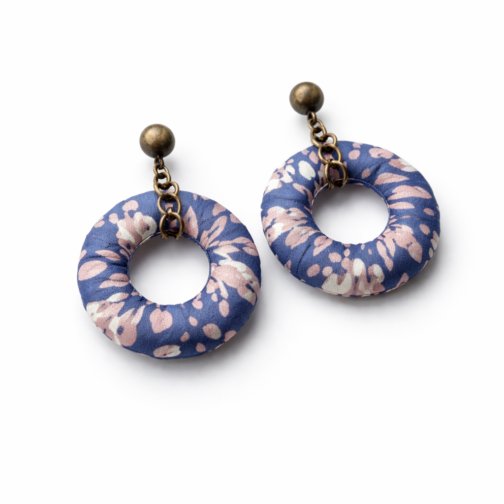 Batik Donut Earrings