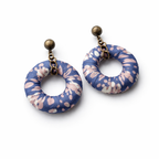 Batik Donut Earrings