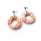 Batik Donut Earrings