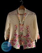 kebaya kerancang cream