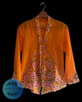 kebaya kerancang orange