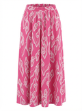 a-line skirt in batik megamendung pink
