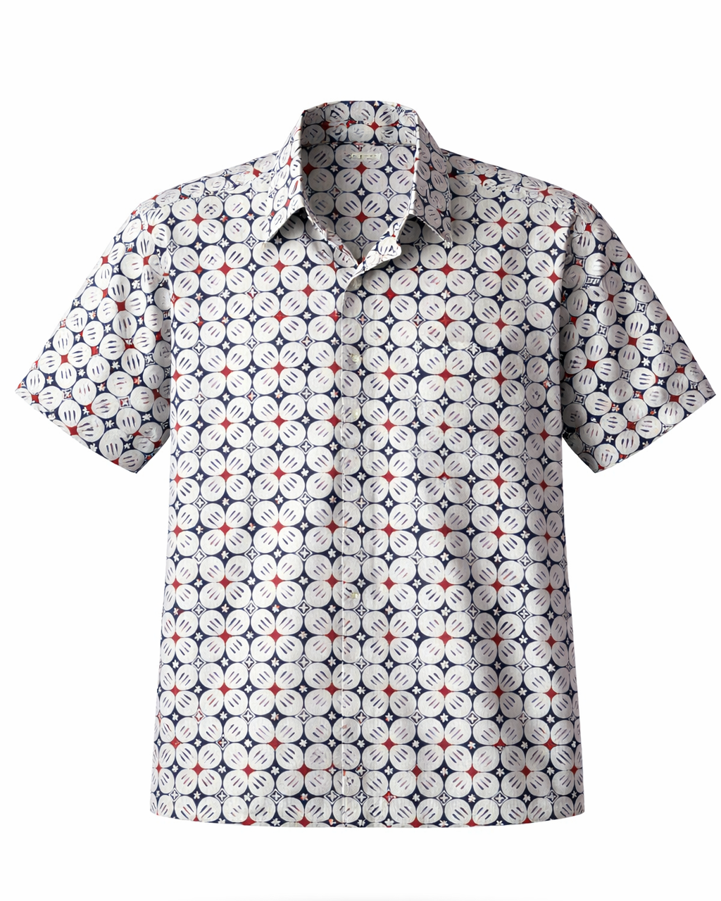 men shirt made from batik cap kawung