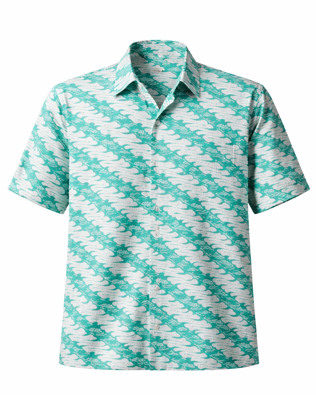 men shirt made from batik cap parang