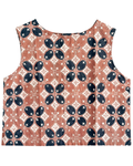 Tank top with a geometric pattern on a white background